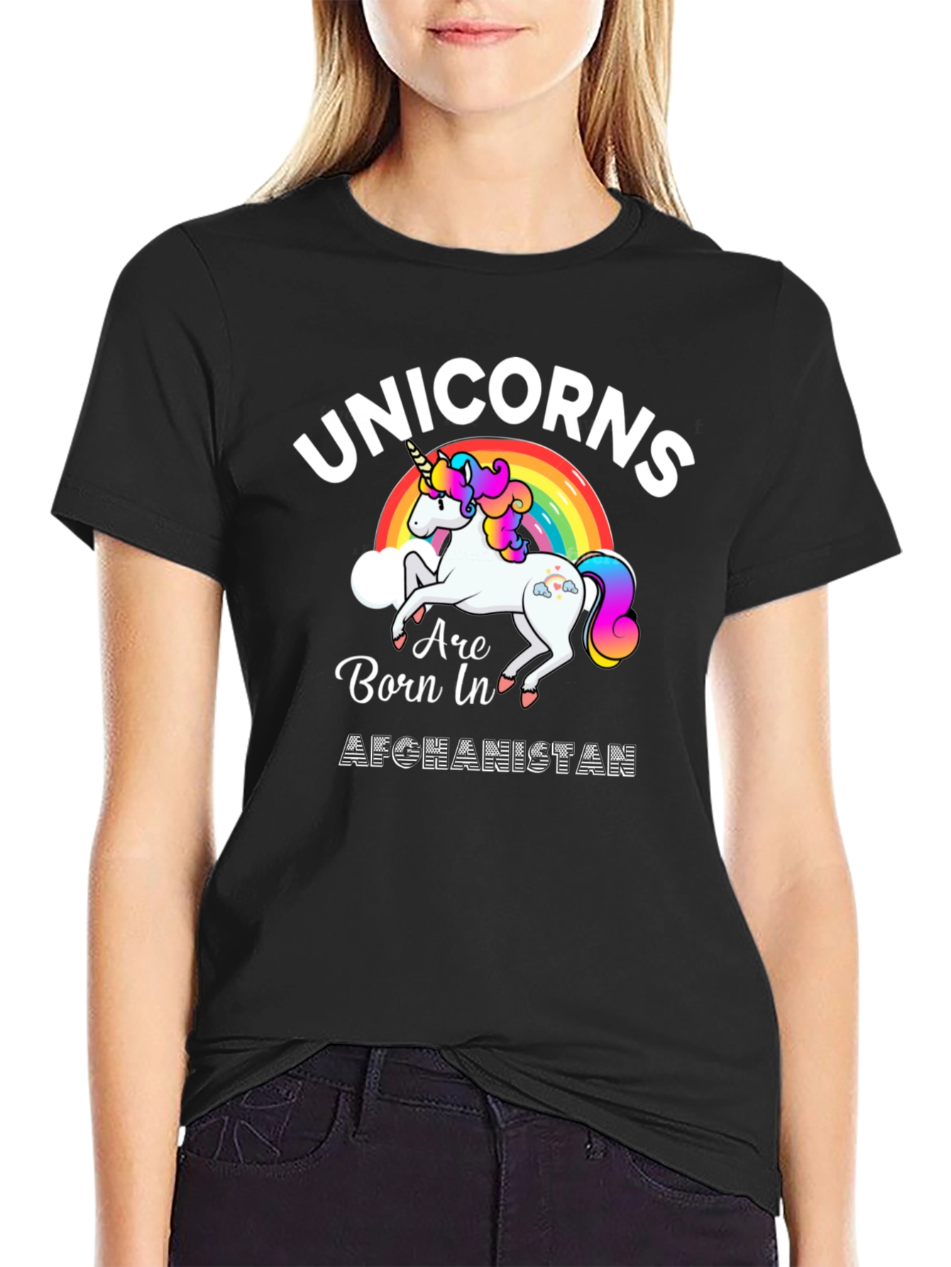 Unicorns Born In Afghanistan Graphic T-Shirt