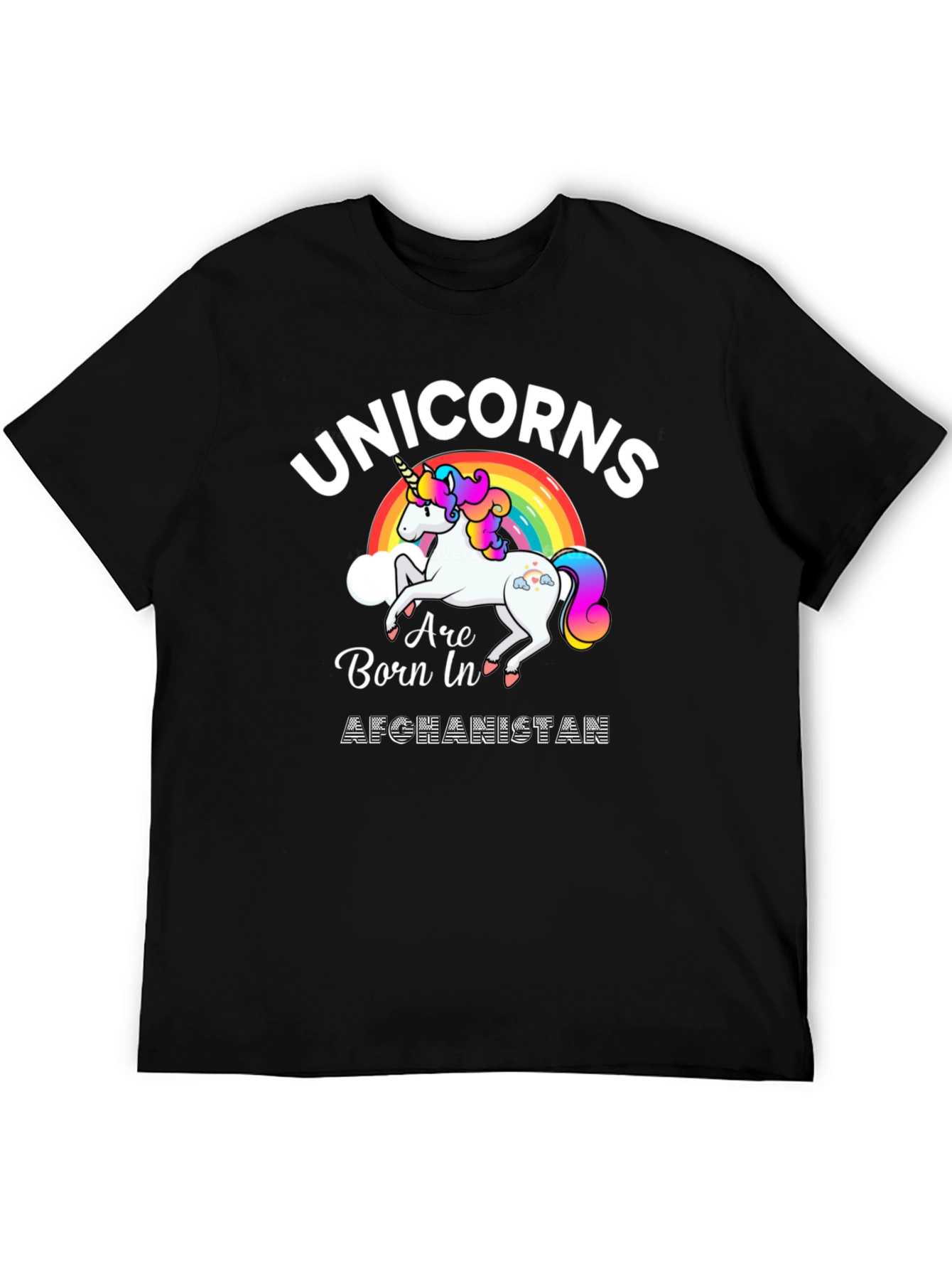 Unicorns Born In Afghanistan Graphic T-Shirt