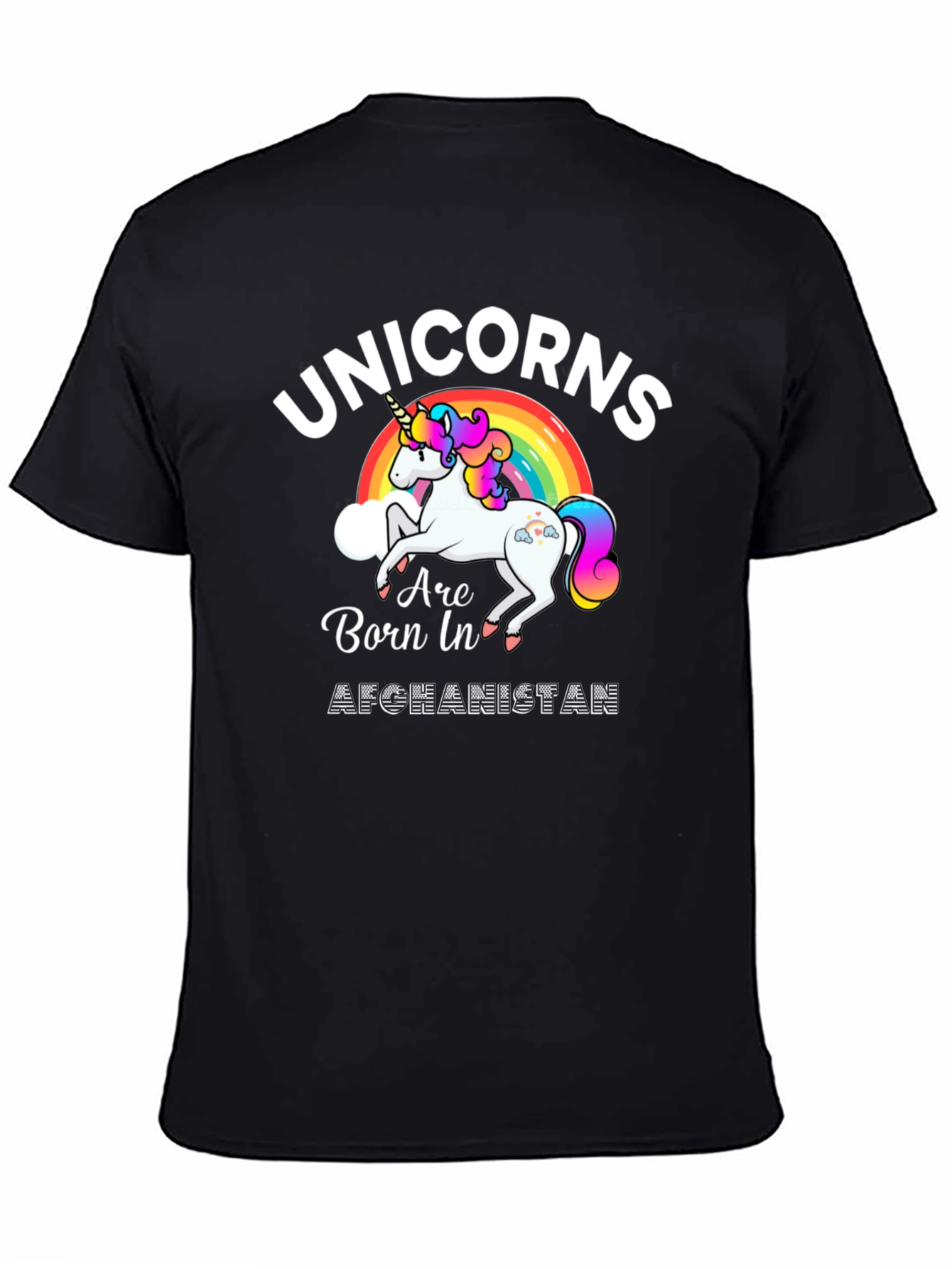 Unicorns Born In Afghanistan Graphic T-Shirt