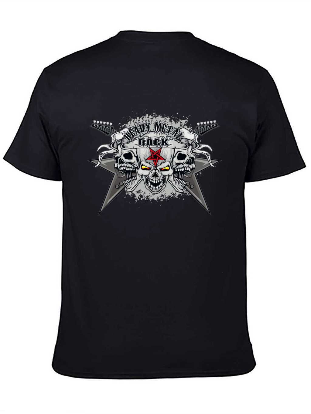 Heavy Metal Rock Skull T-Shirt