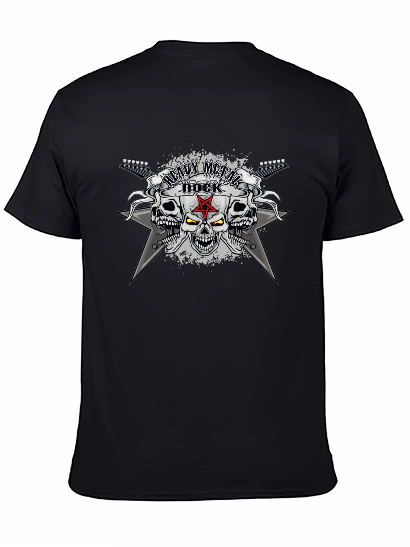 Heavy Metal Rock Skull T-Shirt