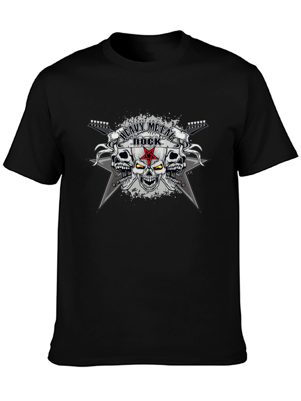Heavy Metal Rock Skull T-Shirt
