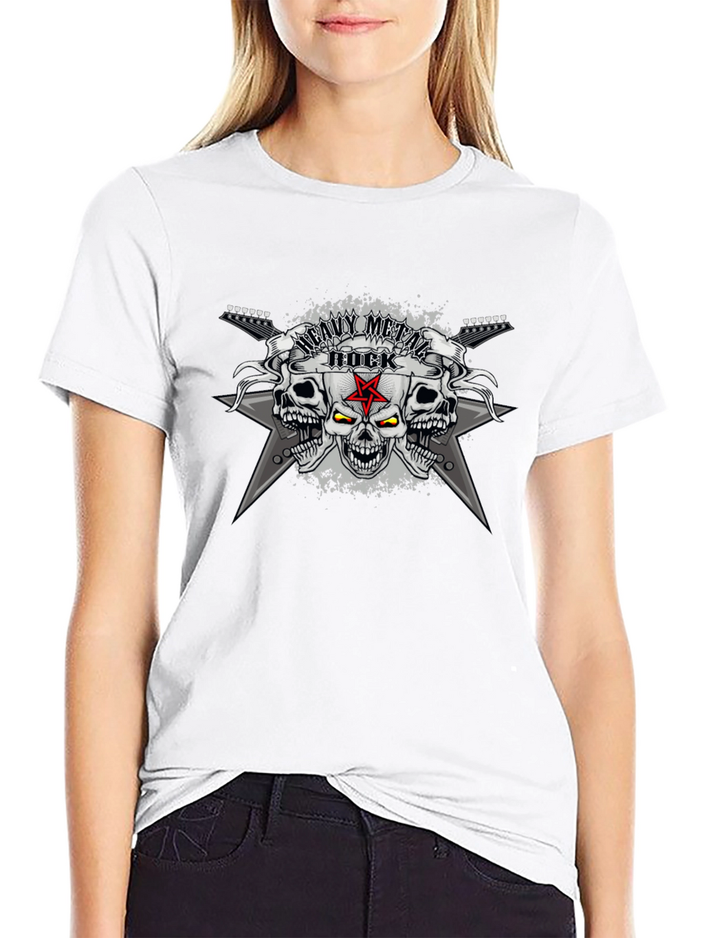 Heavy Metal Rock Skull T-Shirt