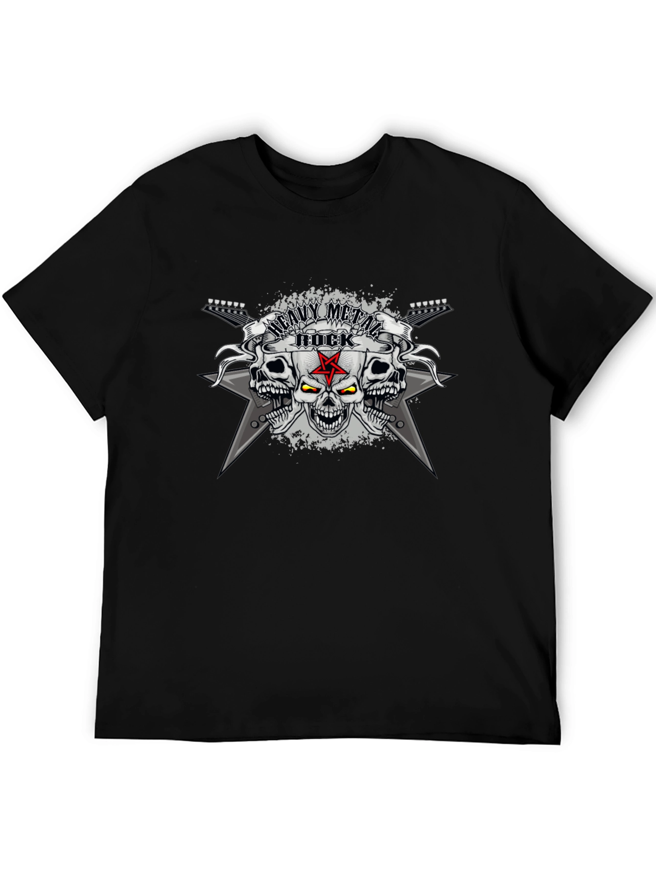 Heavy Metal Rock Skull T-Shirt