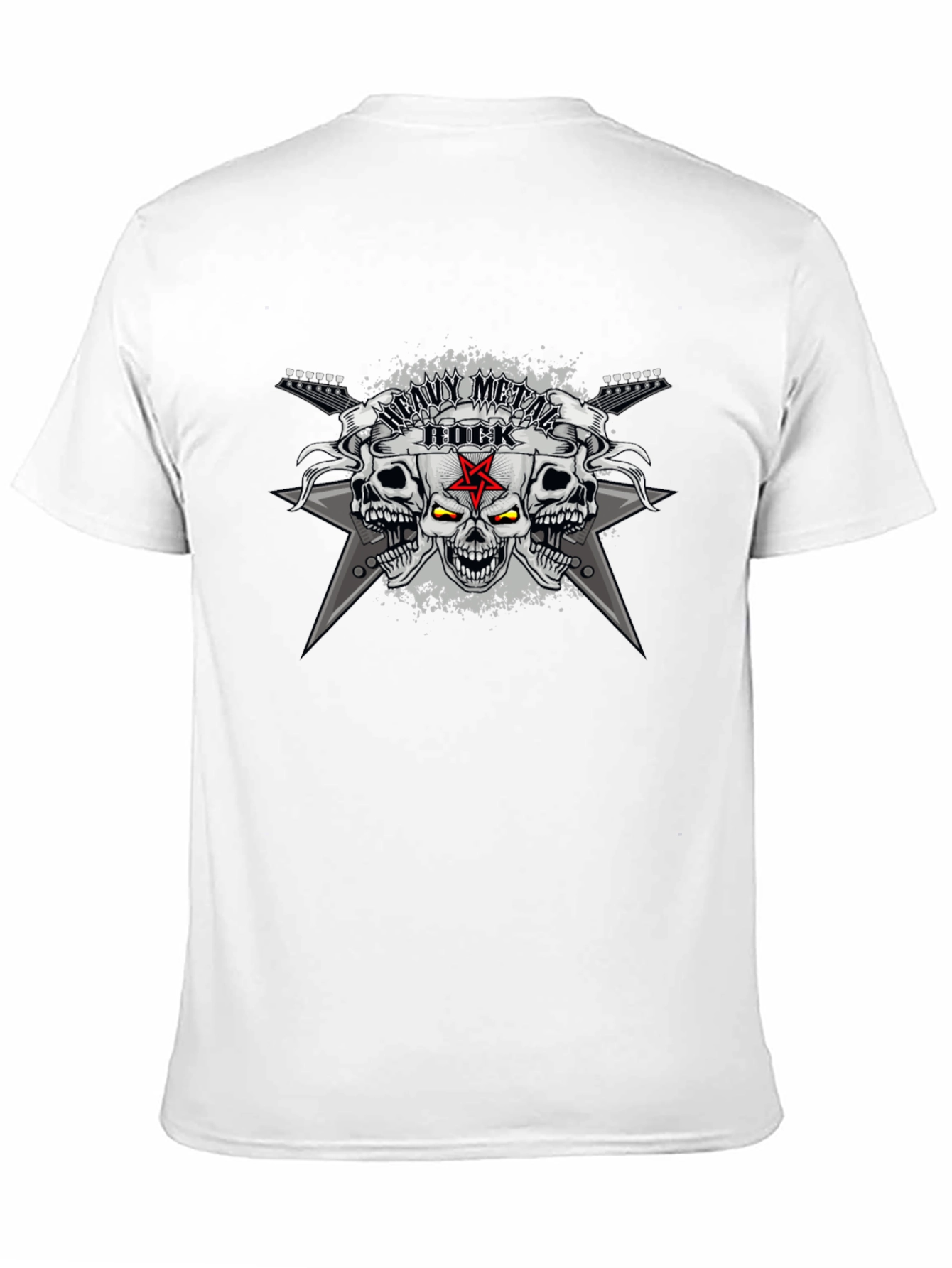 Heavy Metal Rock Skull T-Shirt