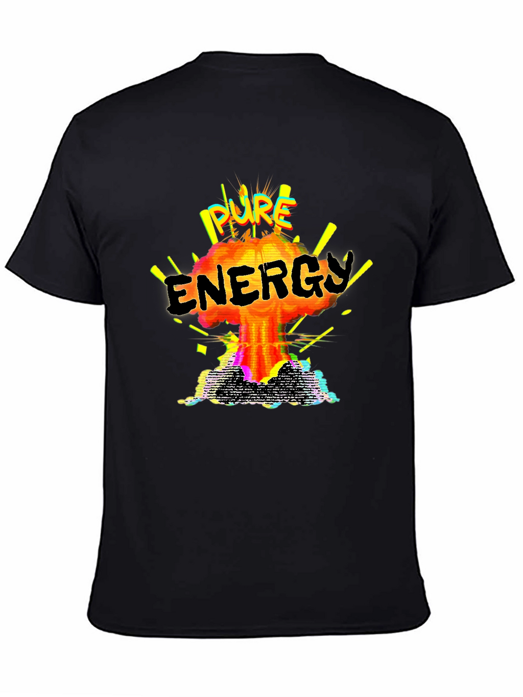 Pure Energy Graphic Print Tee - Explosive Style