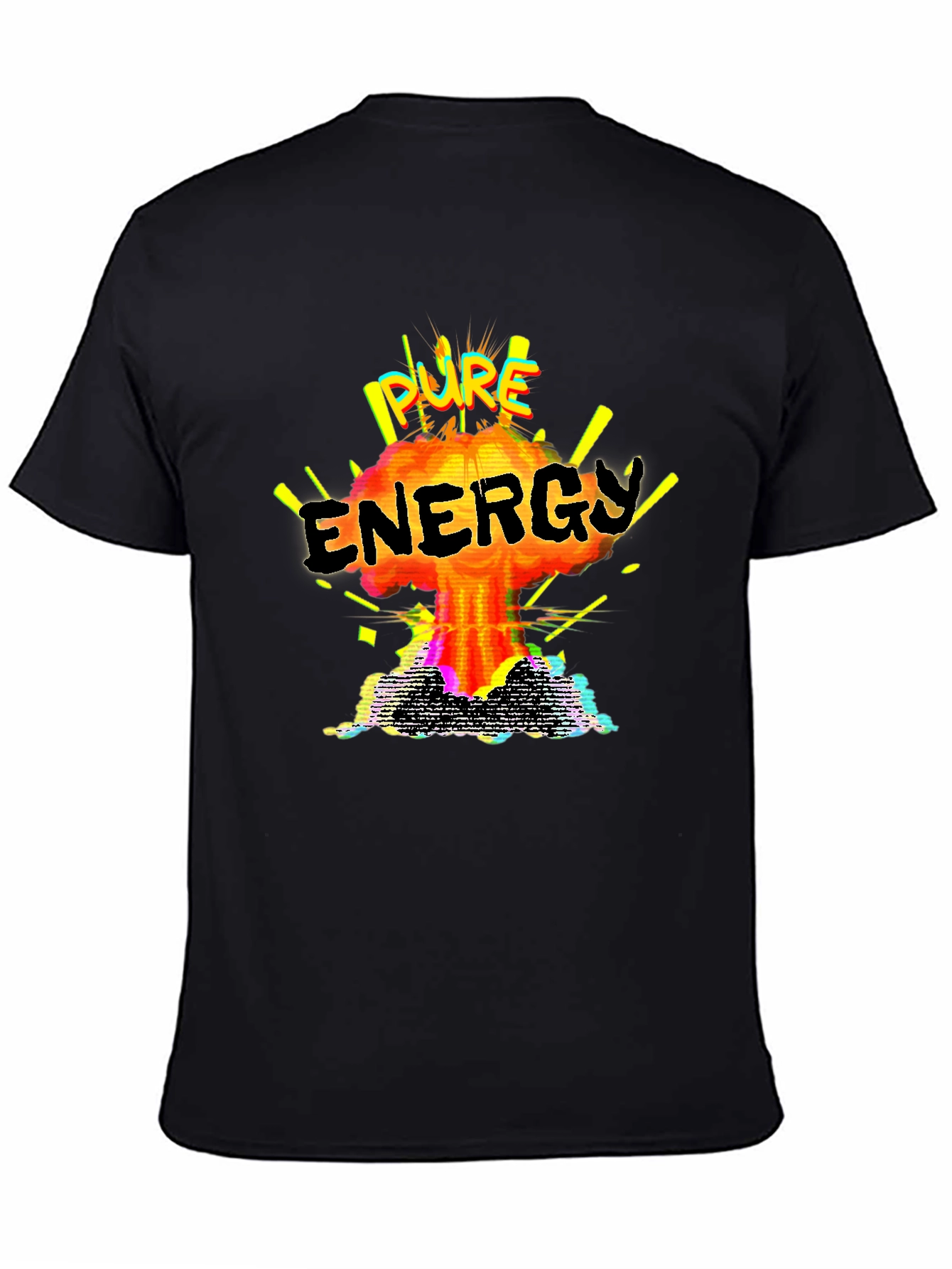 Pure Energy Graphic Print Tee - Explosive Style