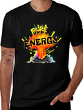 Pure Energy Graphic Print Tee - Explosive Style