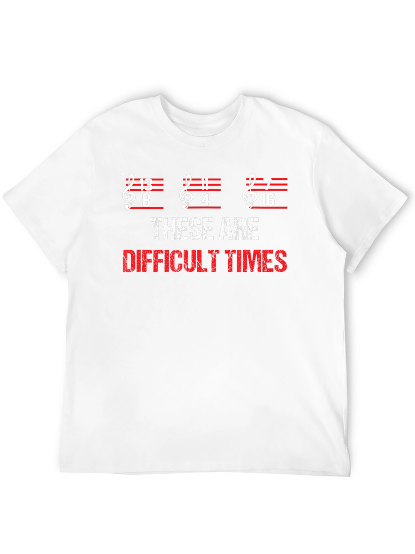 Difficult Times Music Pun T-Shirt