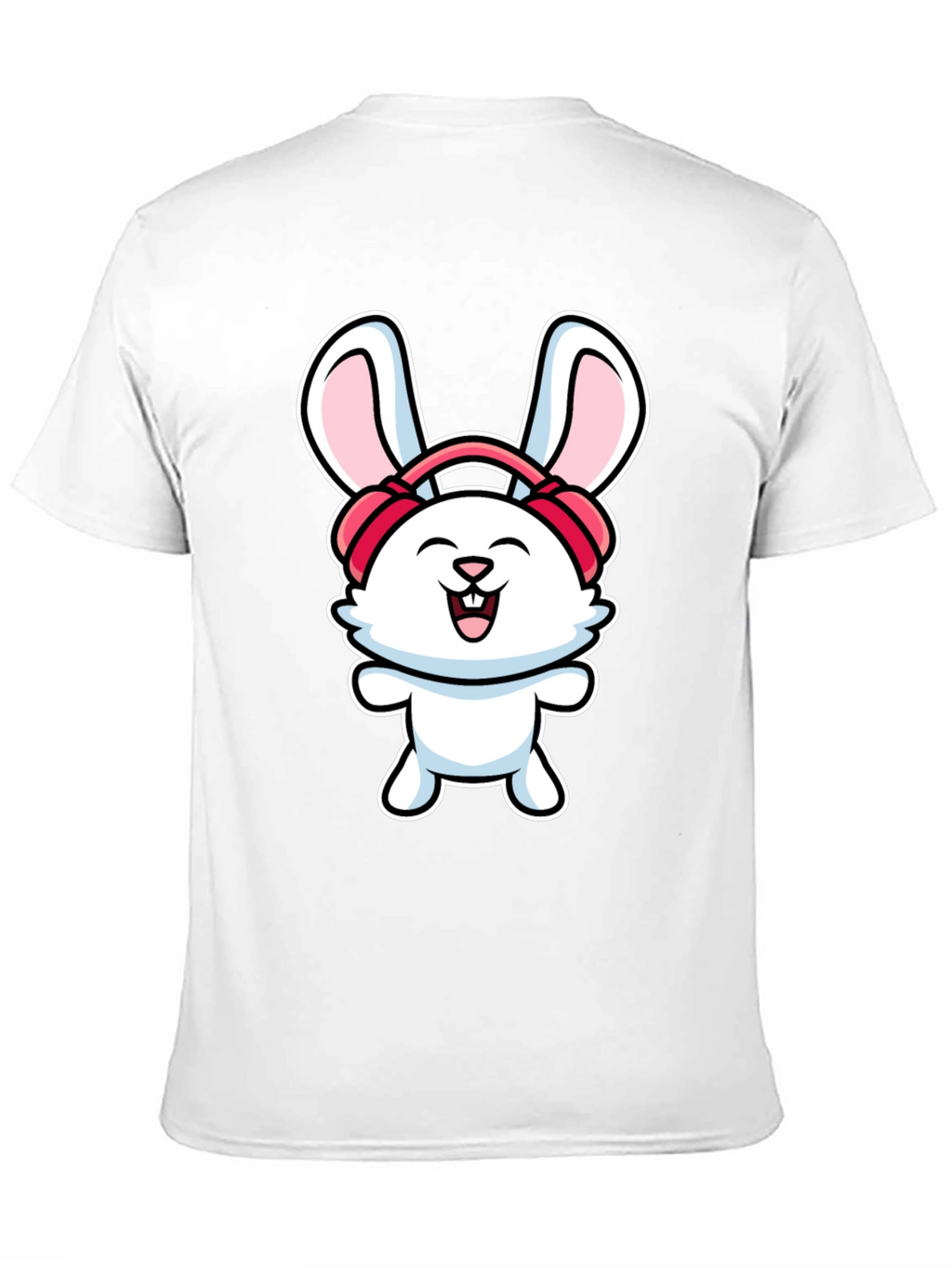 Bunny Headphones Graphic T-Shirt