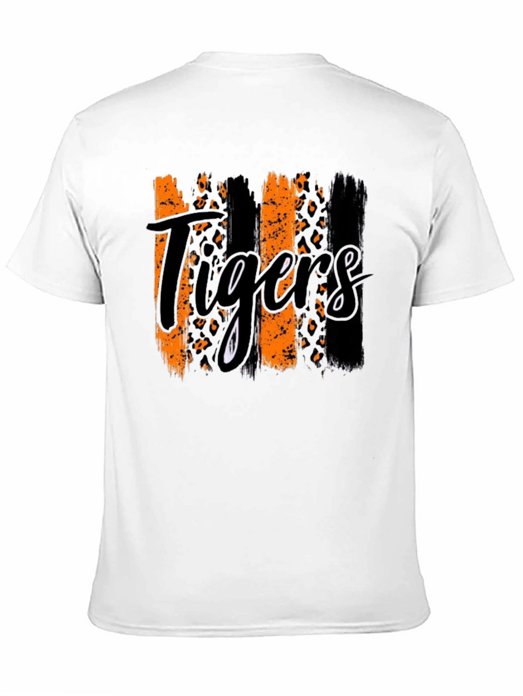 Tigers Graphic Print Mens Black T-Shirt