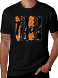 Tigers Graphic Print Mens Black T-Shirt