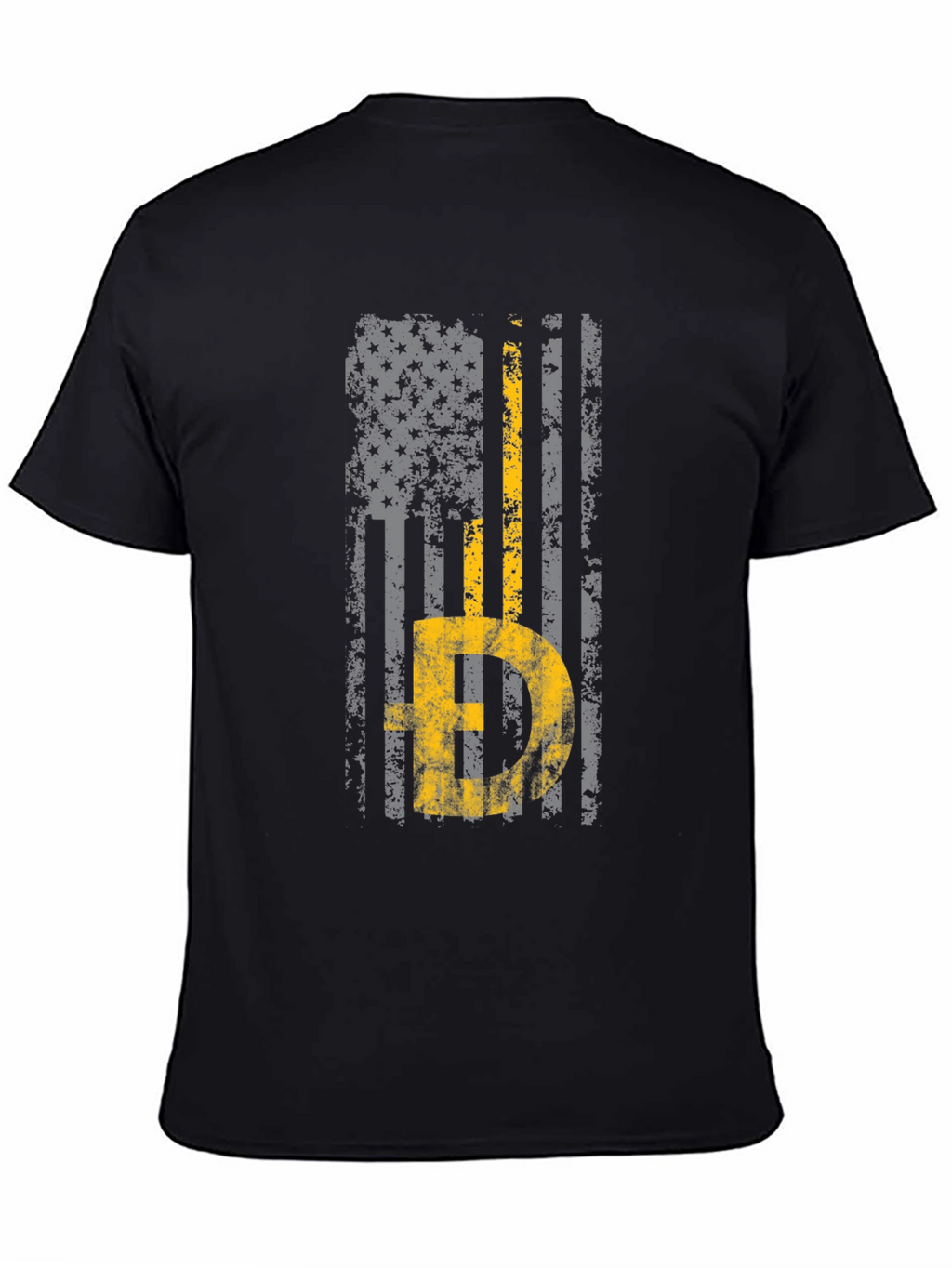 Thin Yellow Line American Flag T-Shirt
