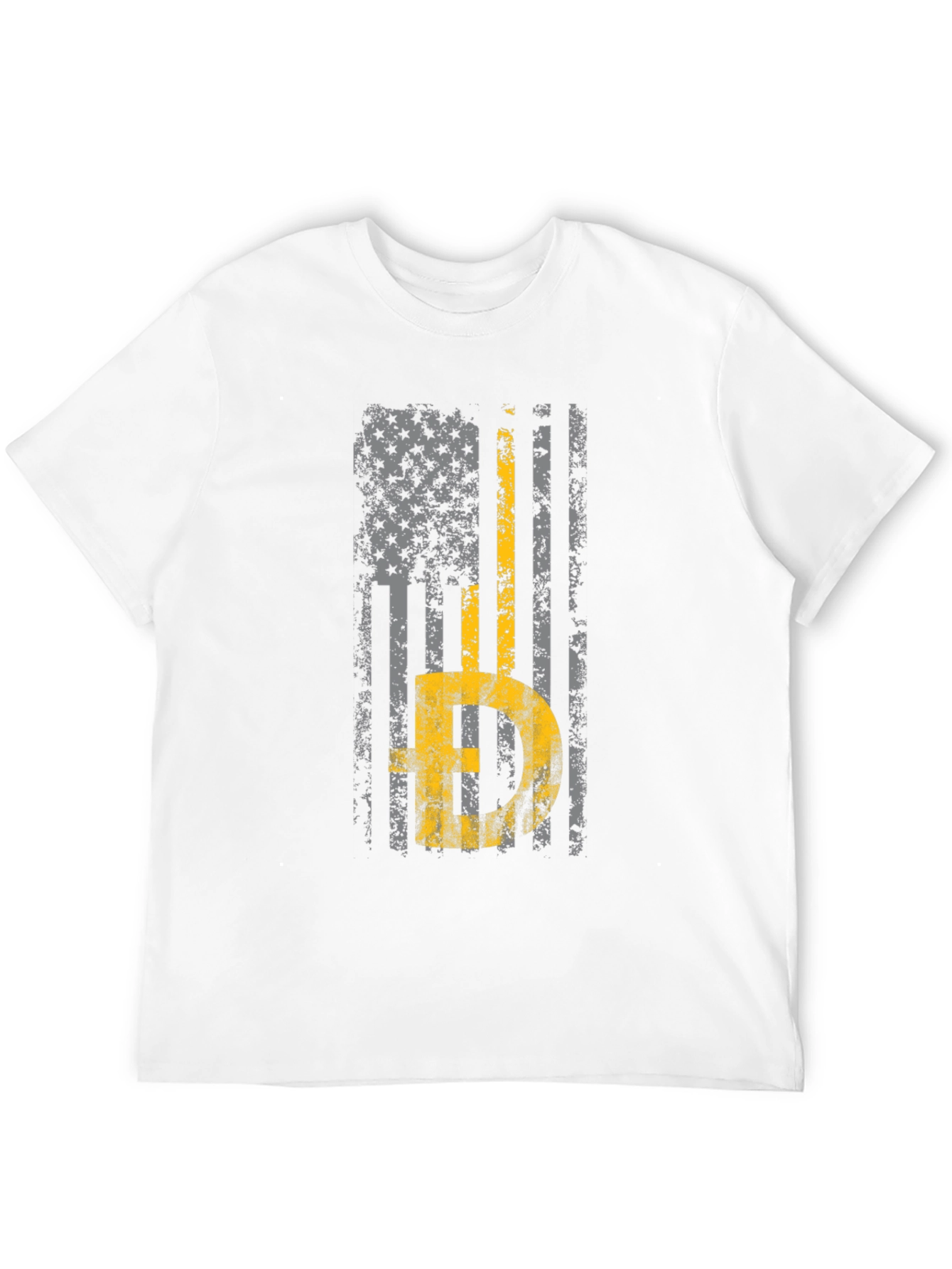 Thin Yellow Line American Flag T-Shirt