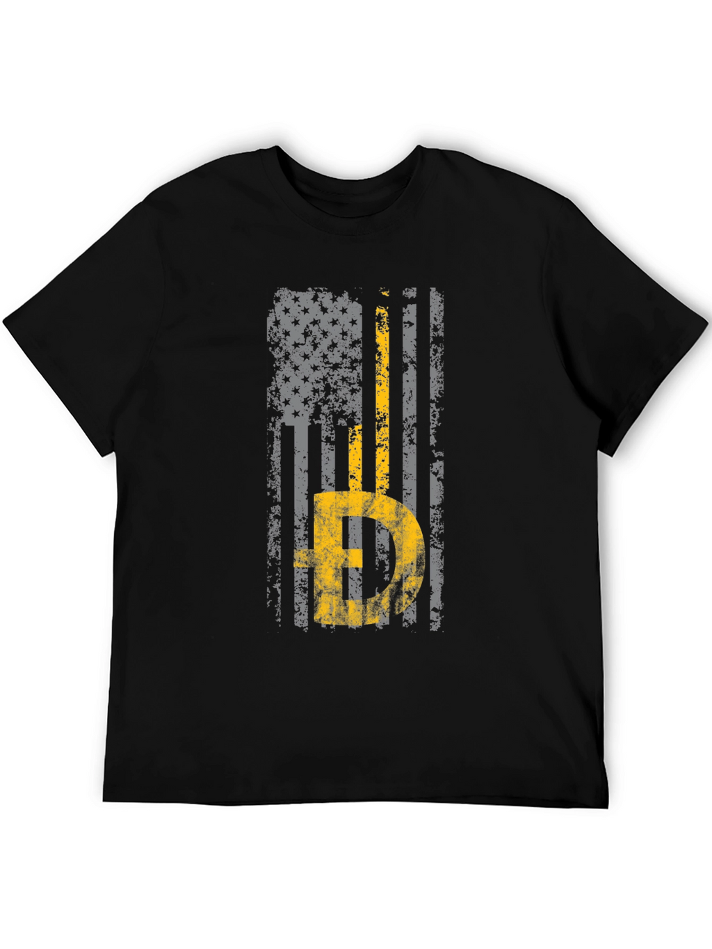 Thin Yellow Line American Flag T-Shirt