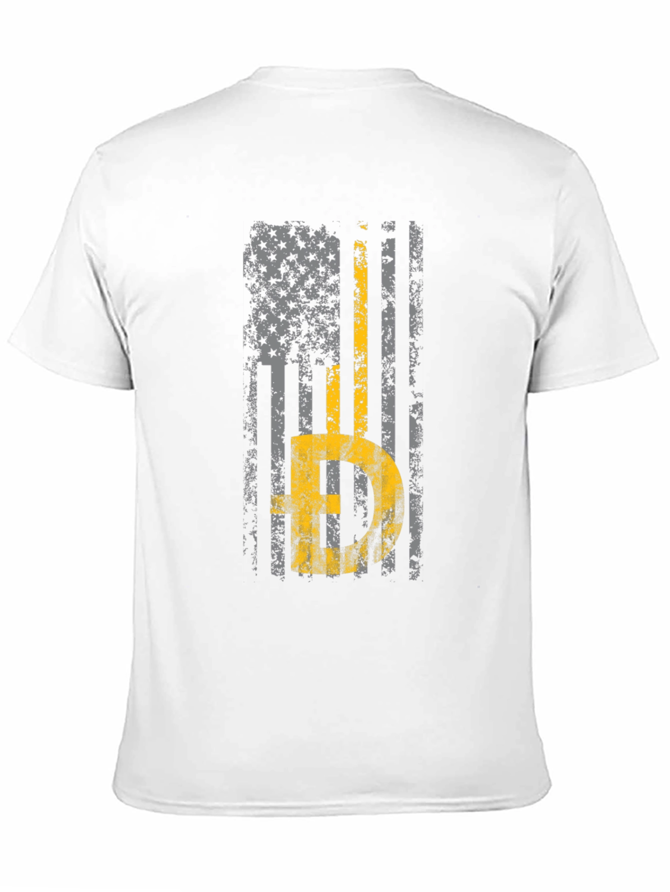 Thin Yellow Line American Flag T-Shirt