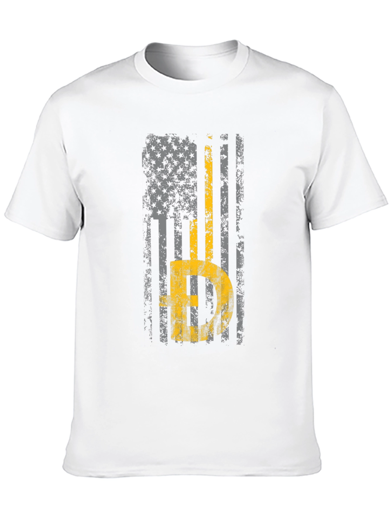 Thin Yellow Line American Flag T-Shirt