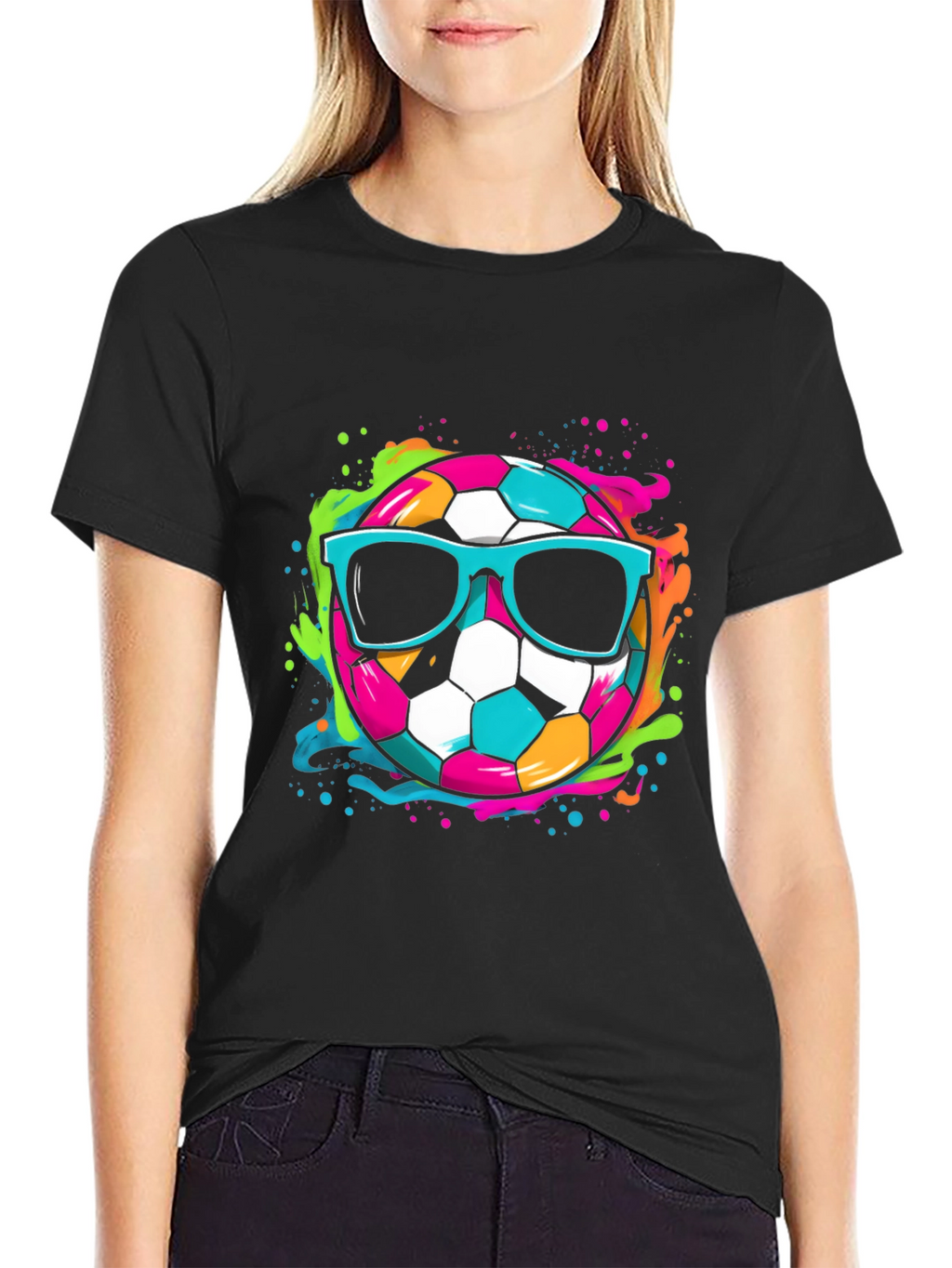 Cool Soccer Ball Graphic Tee