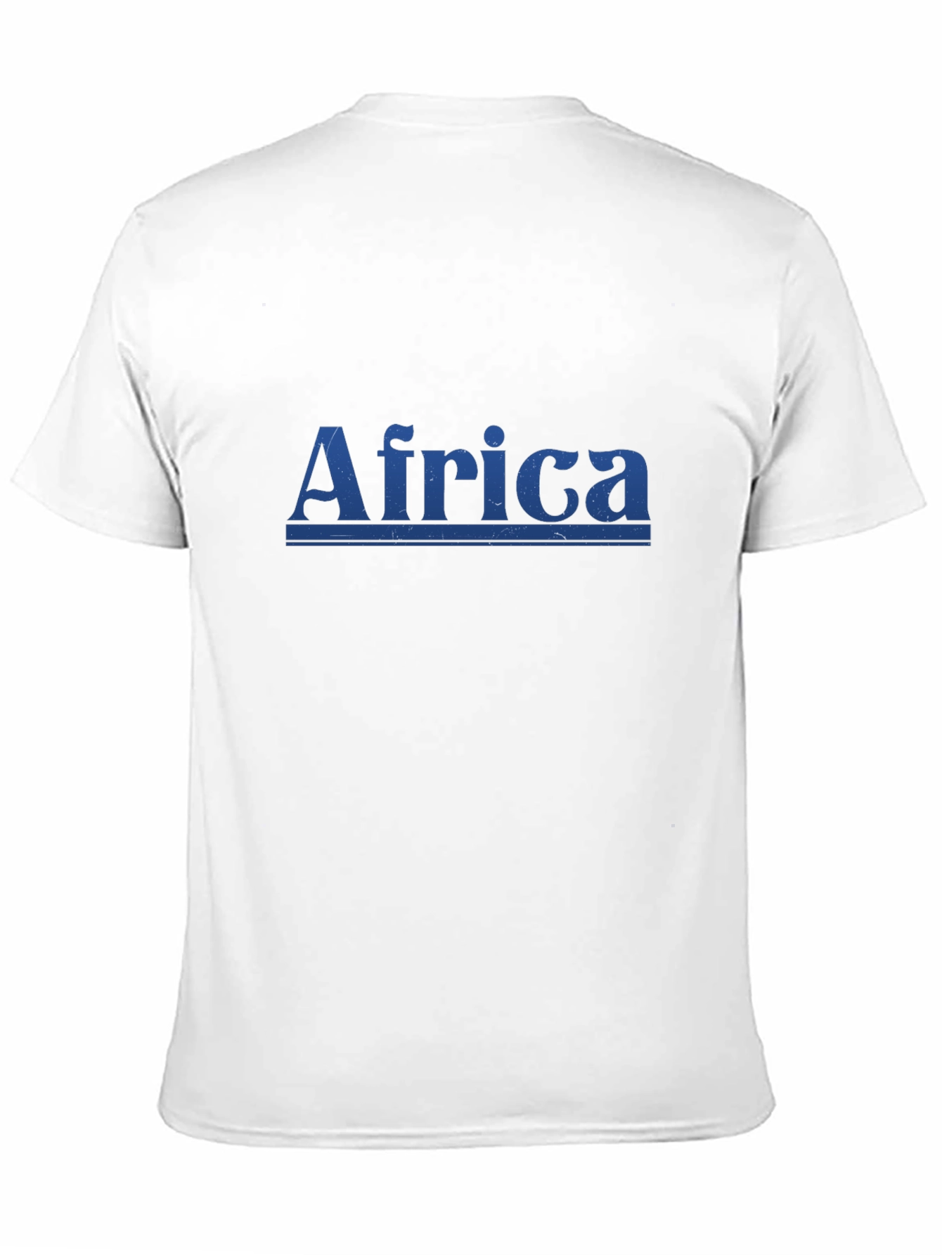 Africa Graphic Print Mens Black T-Shirt