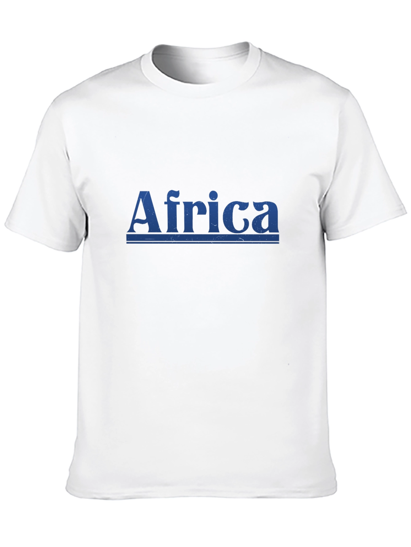 Africa Graphic Print Mens Black T-Shirt