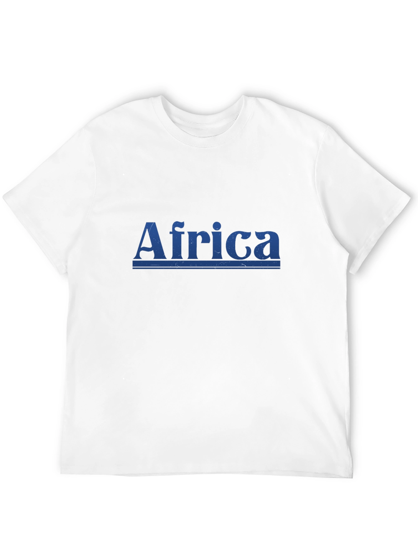 Africa Graphic Print Mens Black T-Shirt