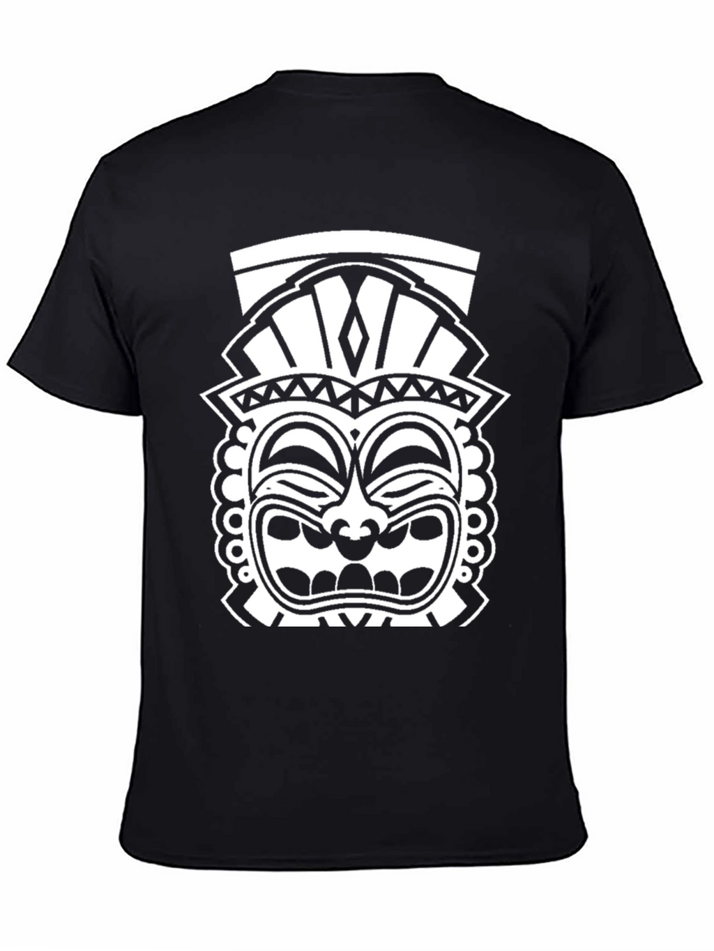 Tribal Tiki Graphic T-Shirt - Cool Black Tee
