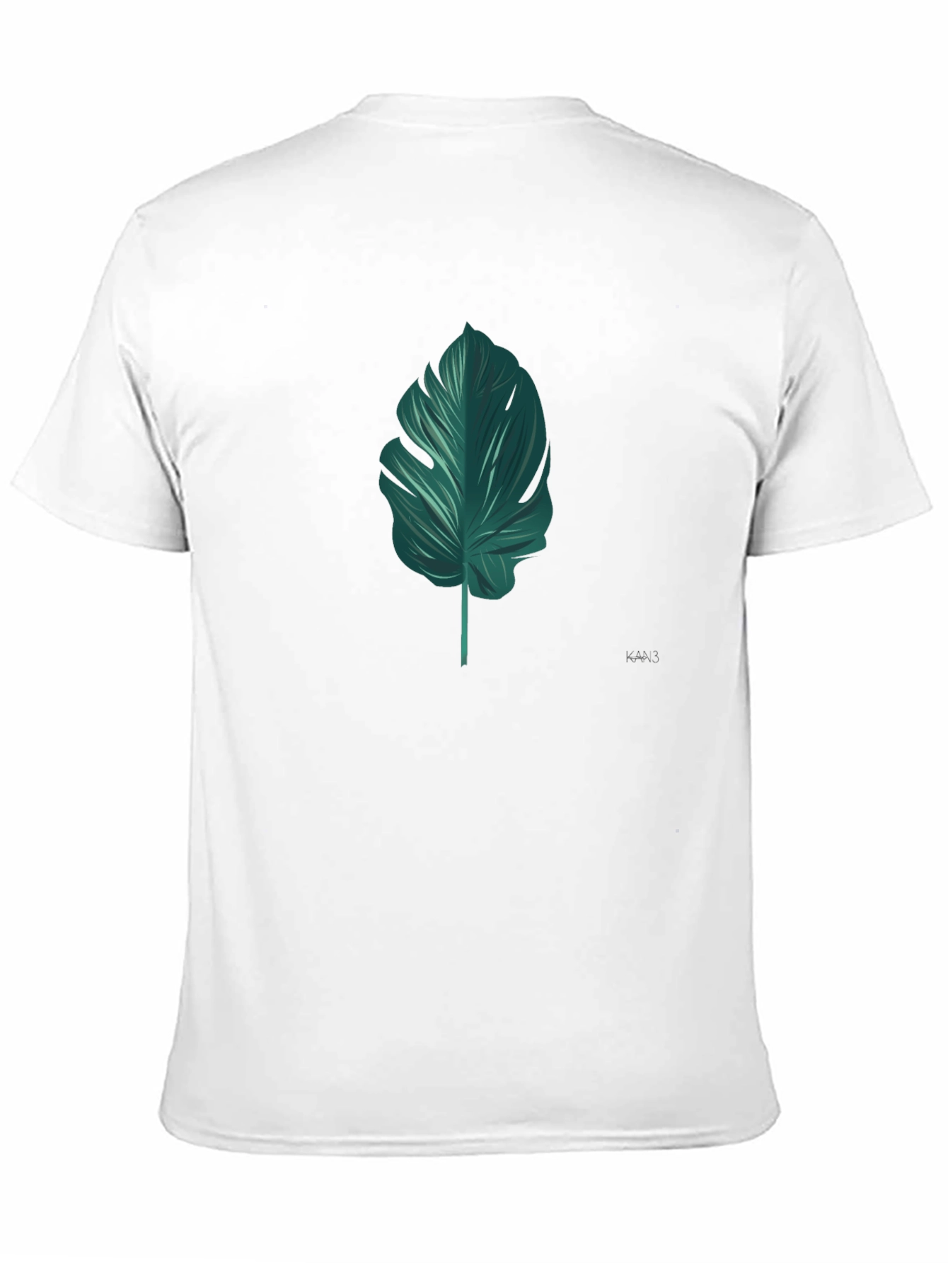 Stylish Tropical Leaf Graphic T-Shirt