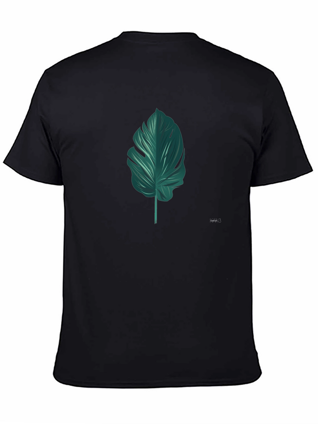 Stylish Tropical Leaf Graphic T-Shirt