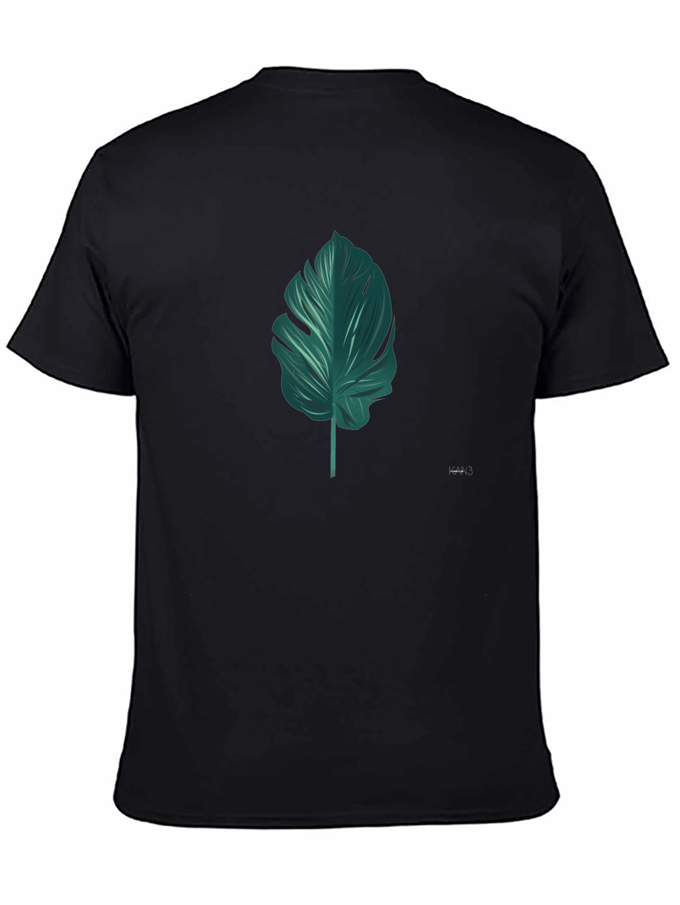 Stylish Tropical Leaf Graphic T-Shirt