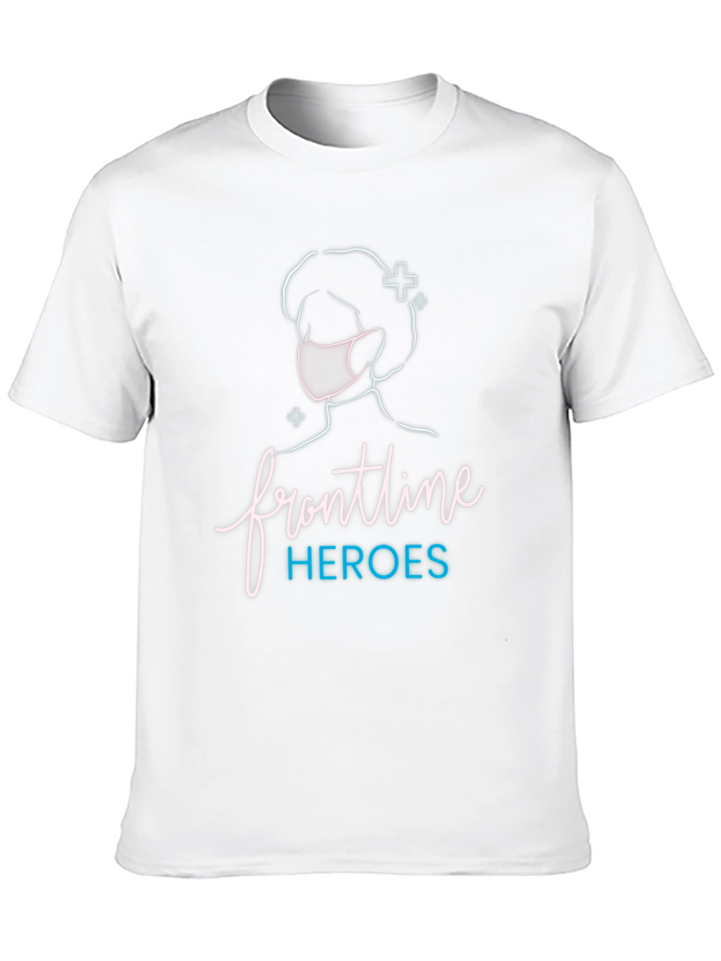 Frontline Heroes Black Graphic T-Shirt