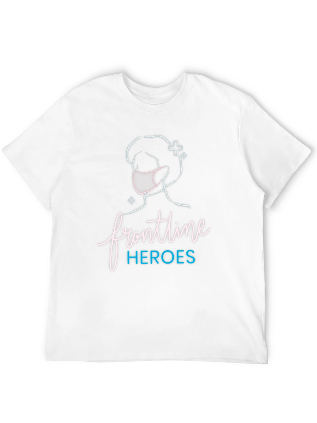 Frontline Heroes Black Graphic T-Shirt