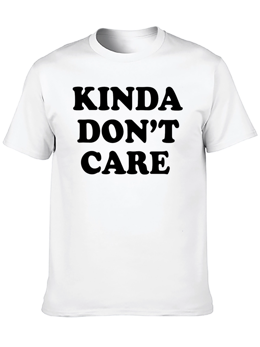 Kinda Dont Care Black Graphic Tee