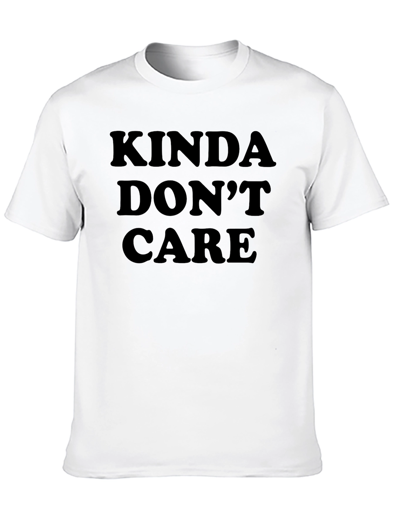 Kinda Dont Care Black Graphic Tee