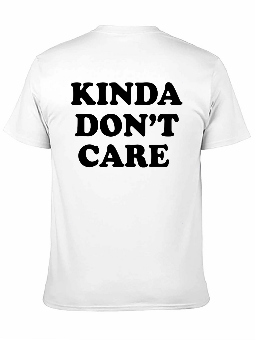 Kinda Dont Care Black Graphic Tee