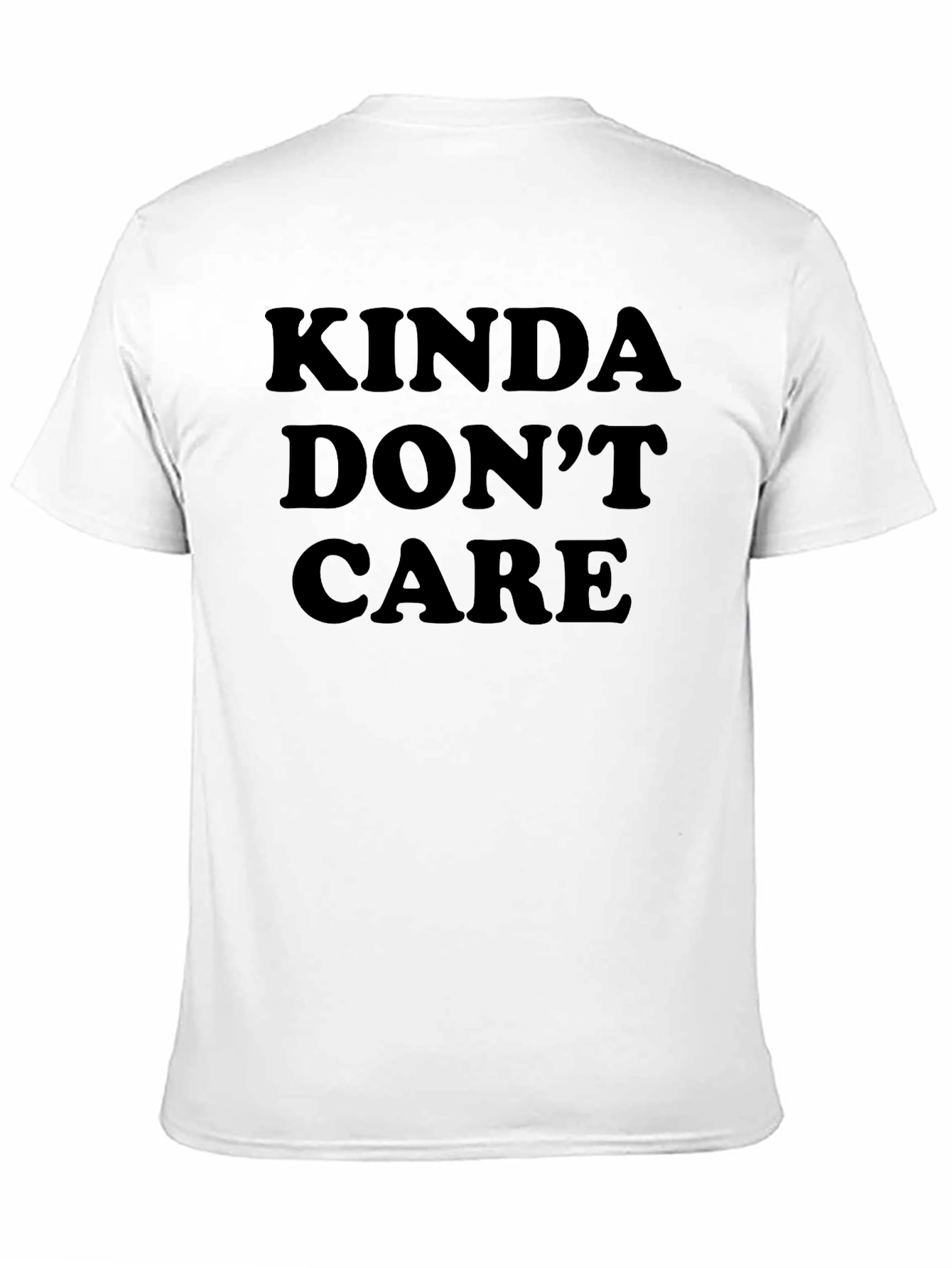 Kinda Dont Care Black Graphic Tee
