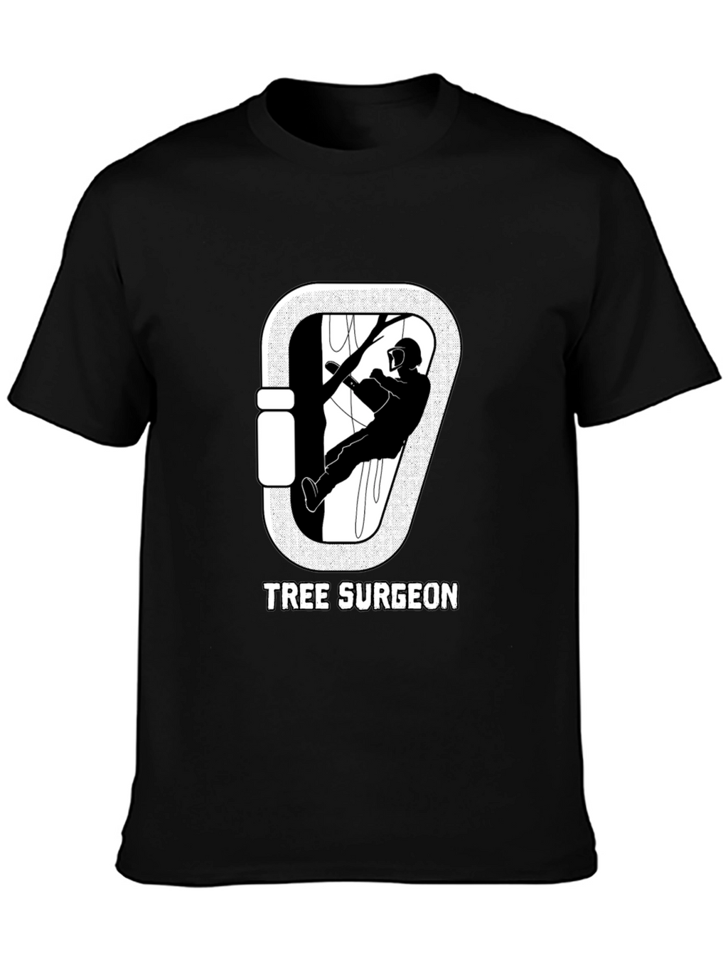 Tree Surgeon T-Shirt: Arborist Carabiner Design