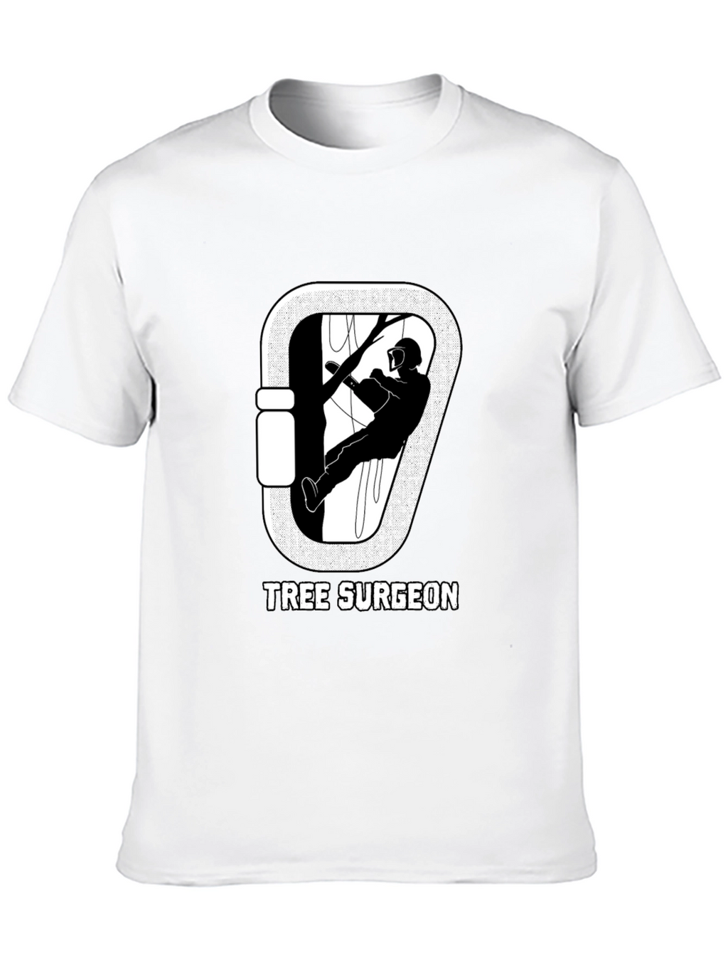 Tree Surgeon T-Shirt: Arborist Carabiner Design