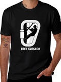 Tree Surgeon T-Shirt: Arborist Carabiner Design
