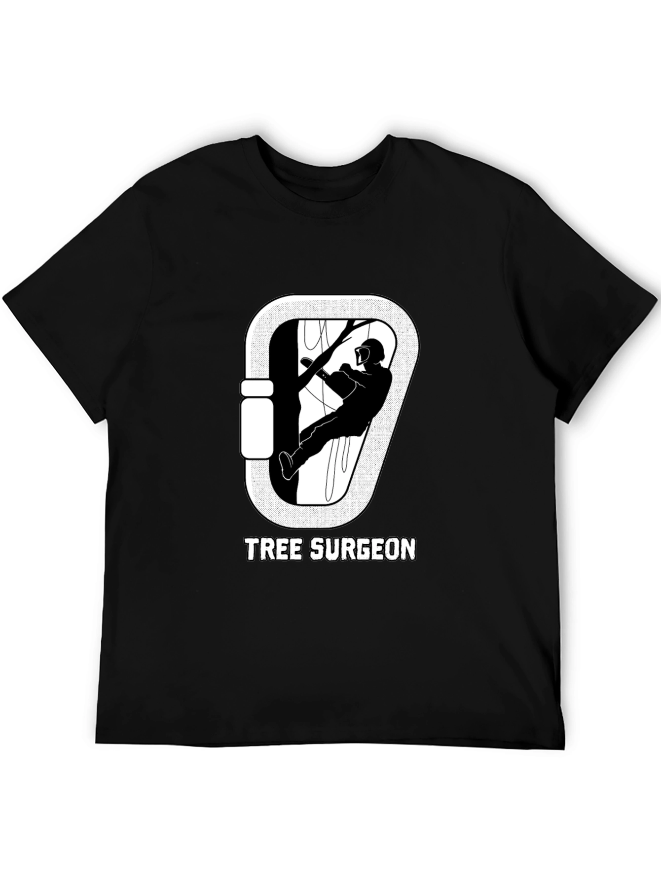 Tree Surgeon T-Shirt: Arborist Carabiner Design