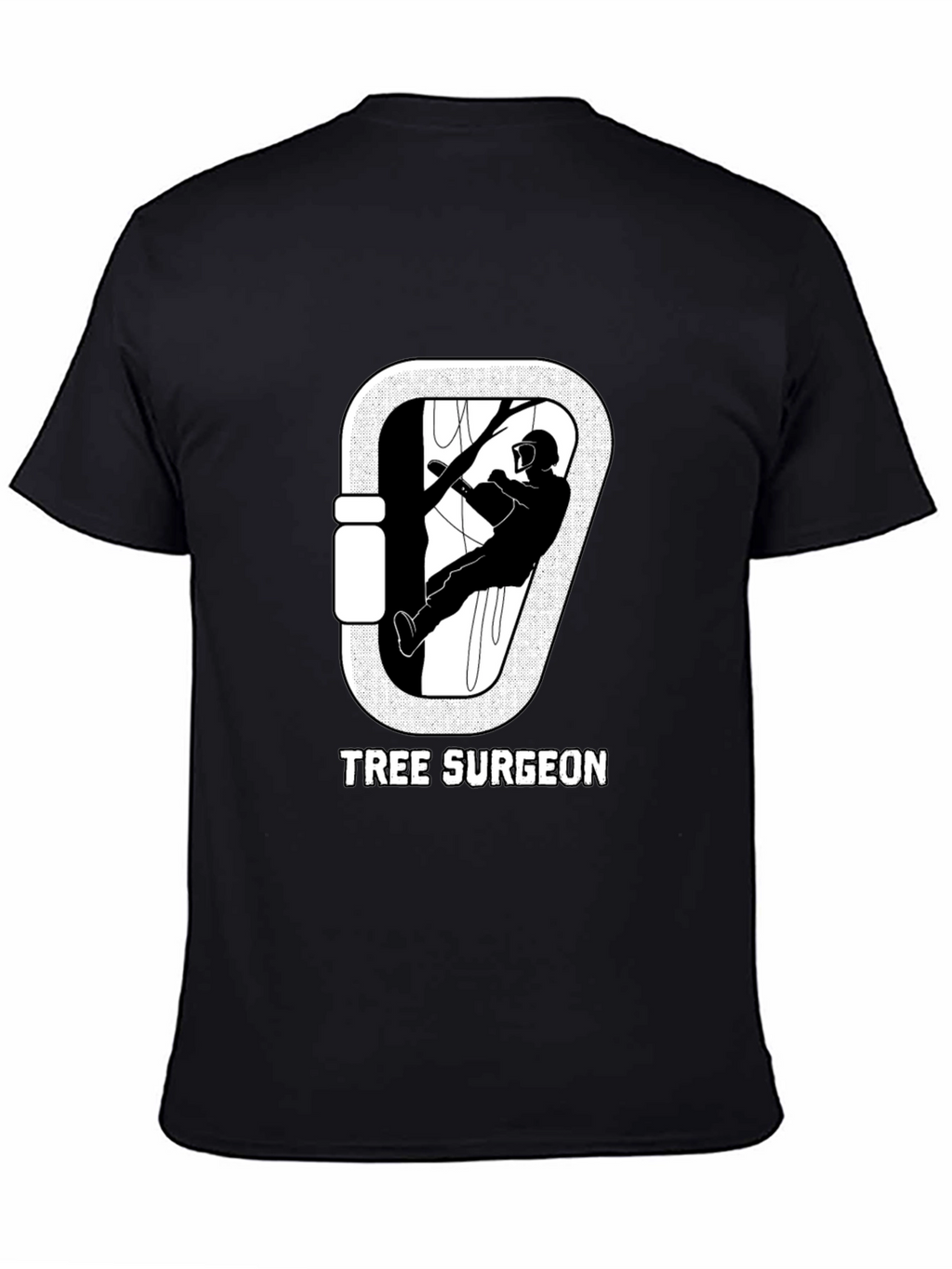 Tree Surgeon T-Shirt: Arborist Carabiner Design