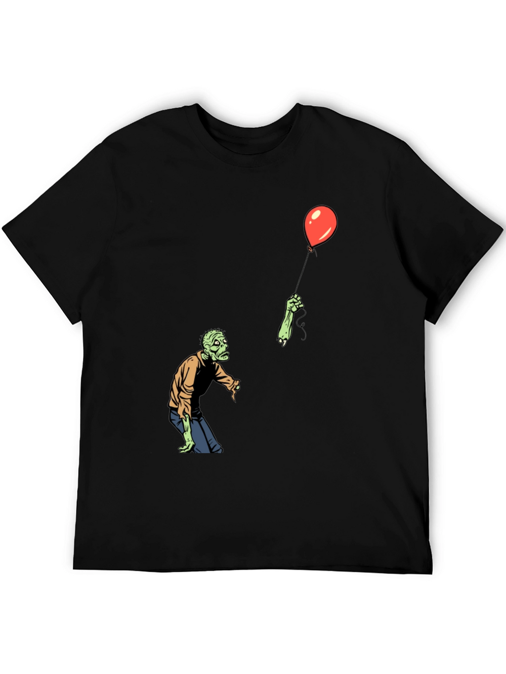 Zombie Balloon Black T-Shirt