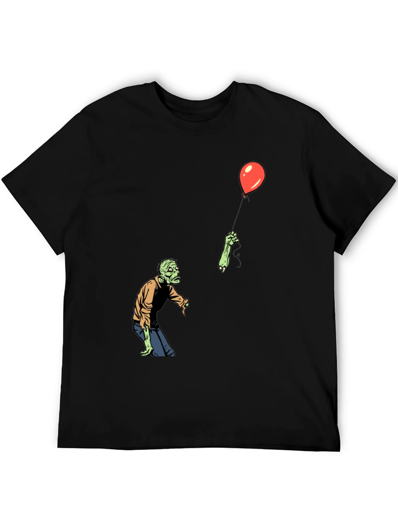 Zombie Balloon Black T-Shirt