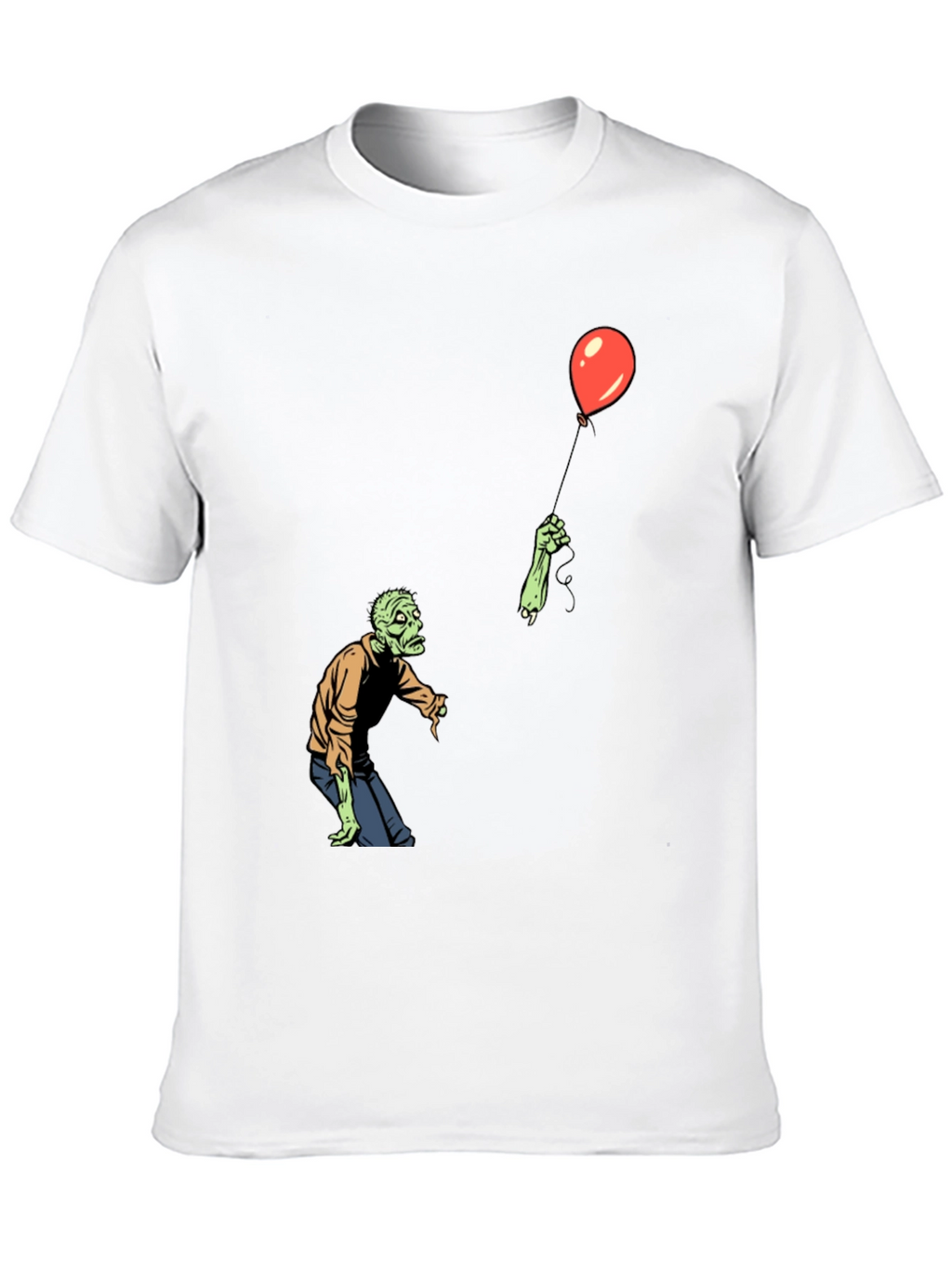 Zombie Balloon Black T-Shirt