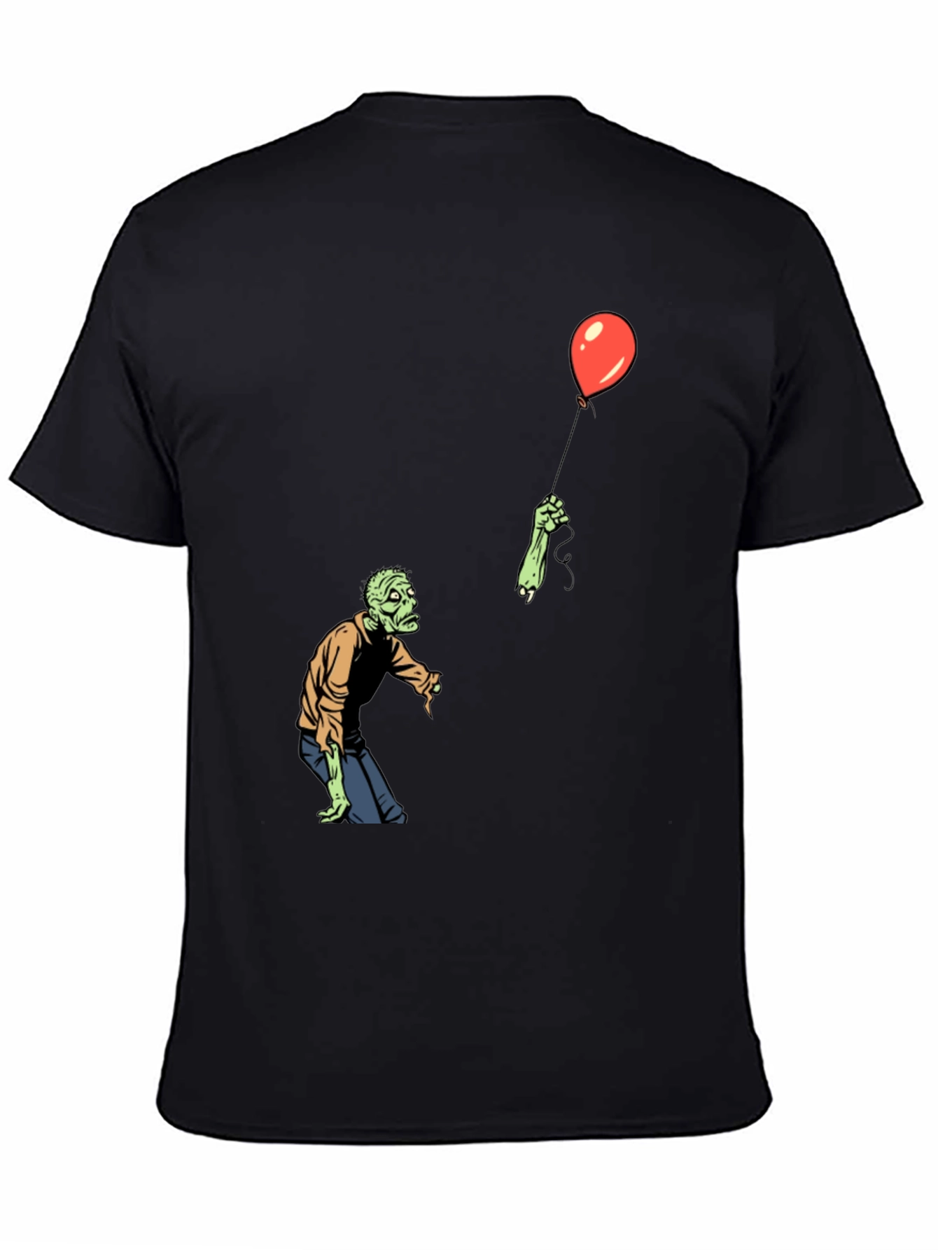 Zombie Balloon Black T-Shirt