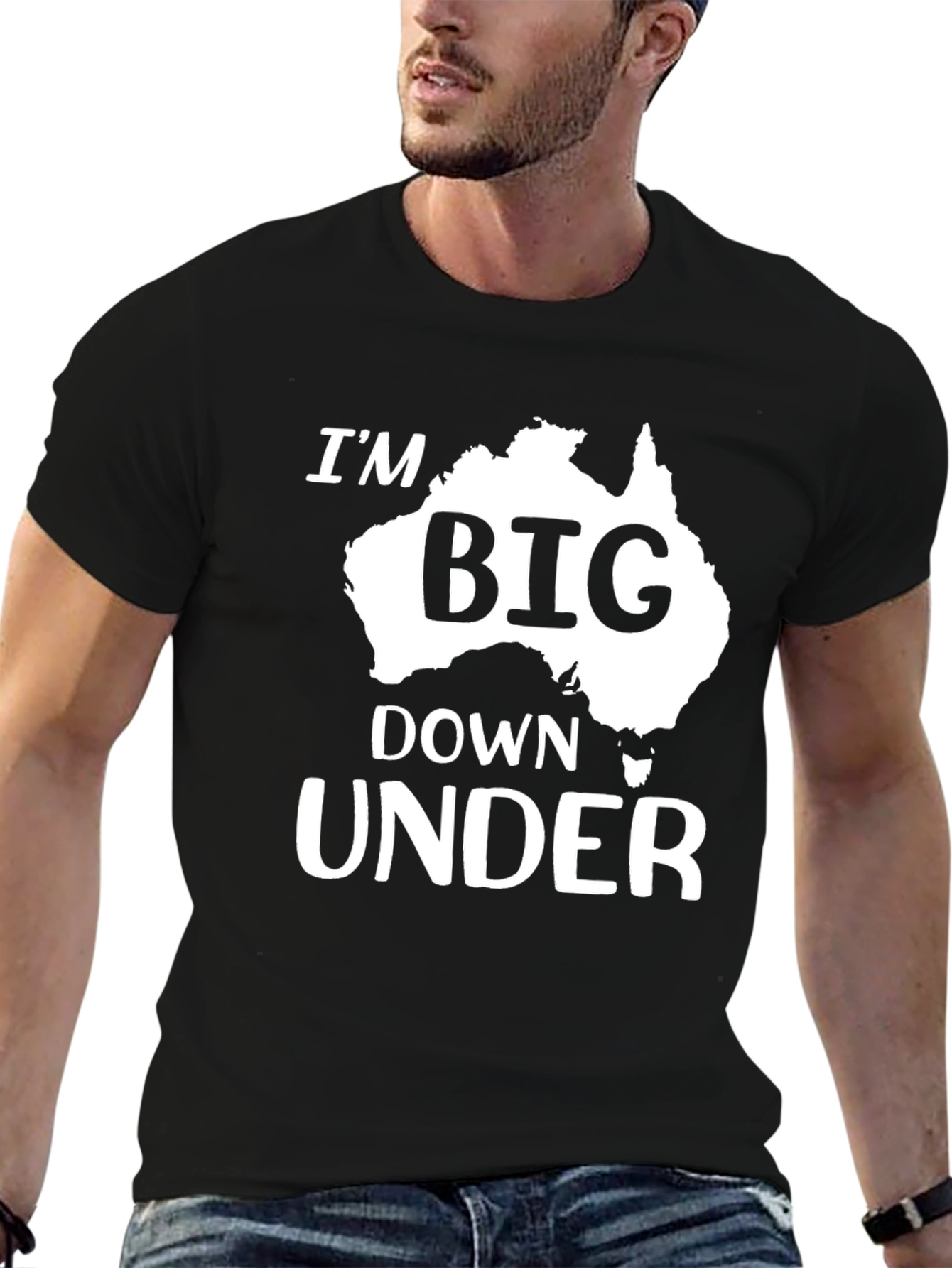 Im Big Down Under Australia Map Graphic T-Shirt