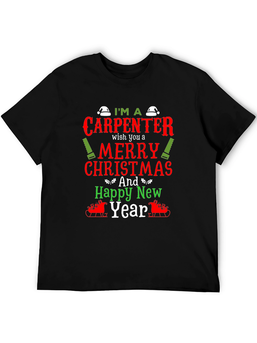 Carpenter Christmas Holiday Graphic Tee