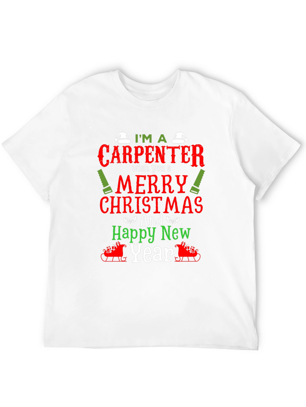 Carpenter Christmas Holiday Graphic Tee