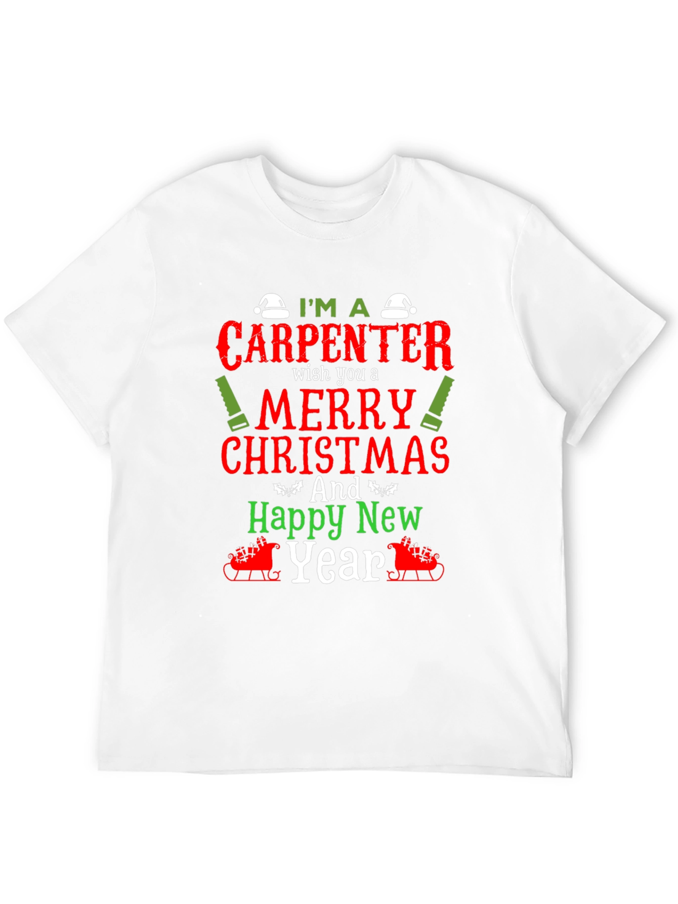 Carpenter Christmas Holiday Graphic Tee