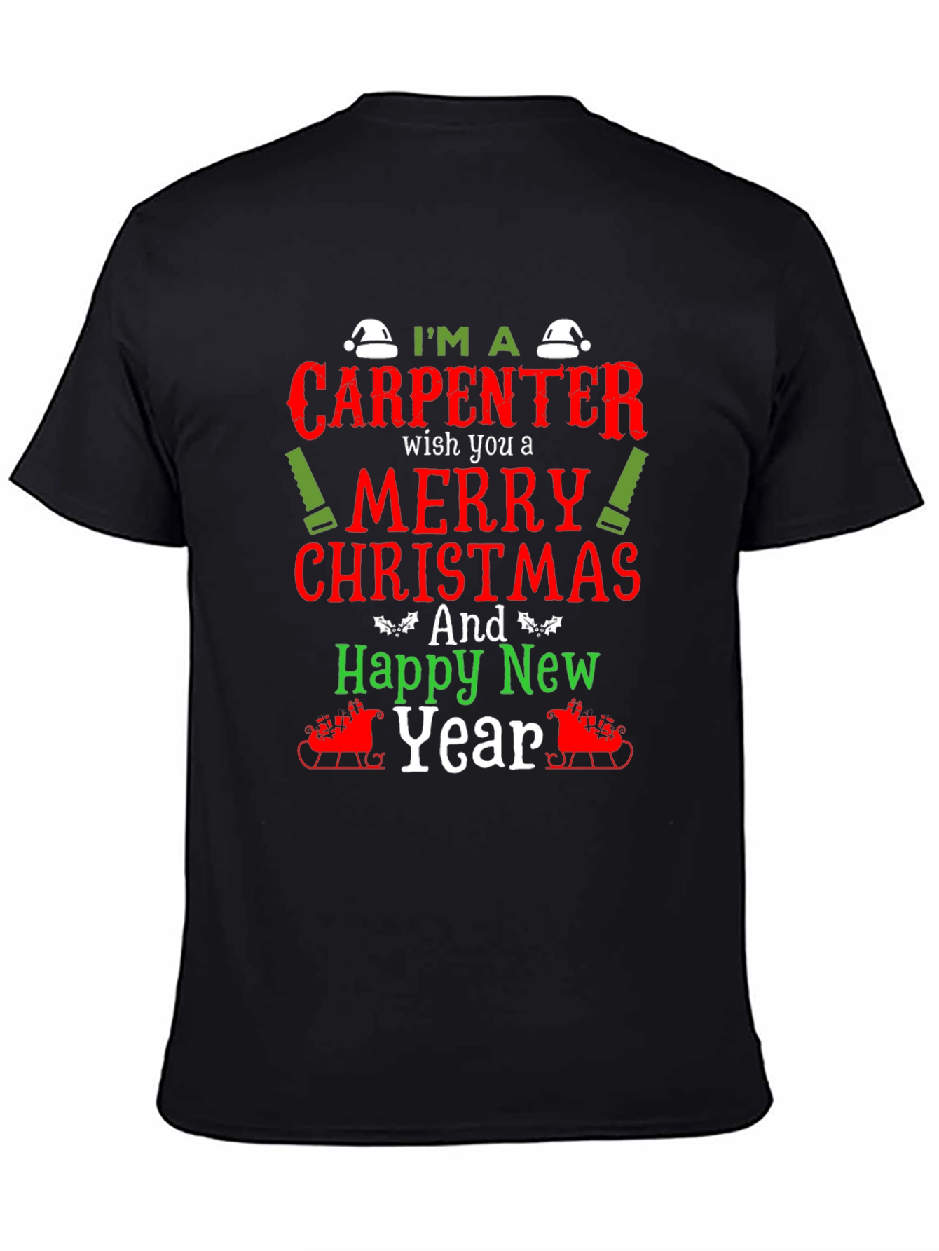 Carpenter Christmas Holiday Graphic Tee