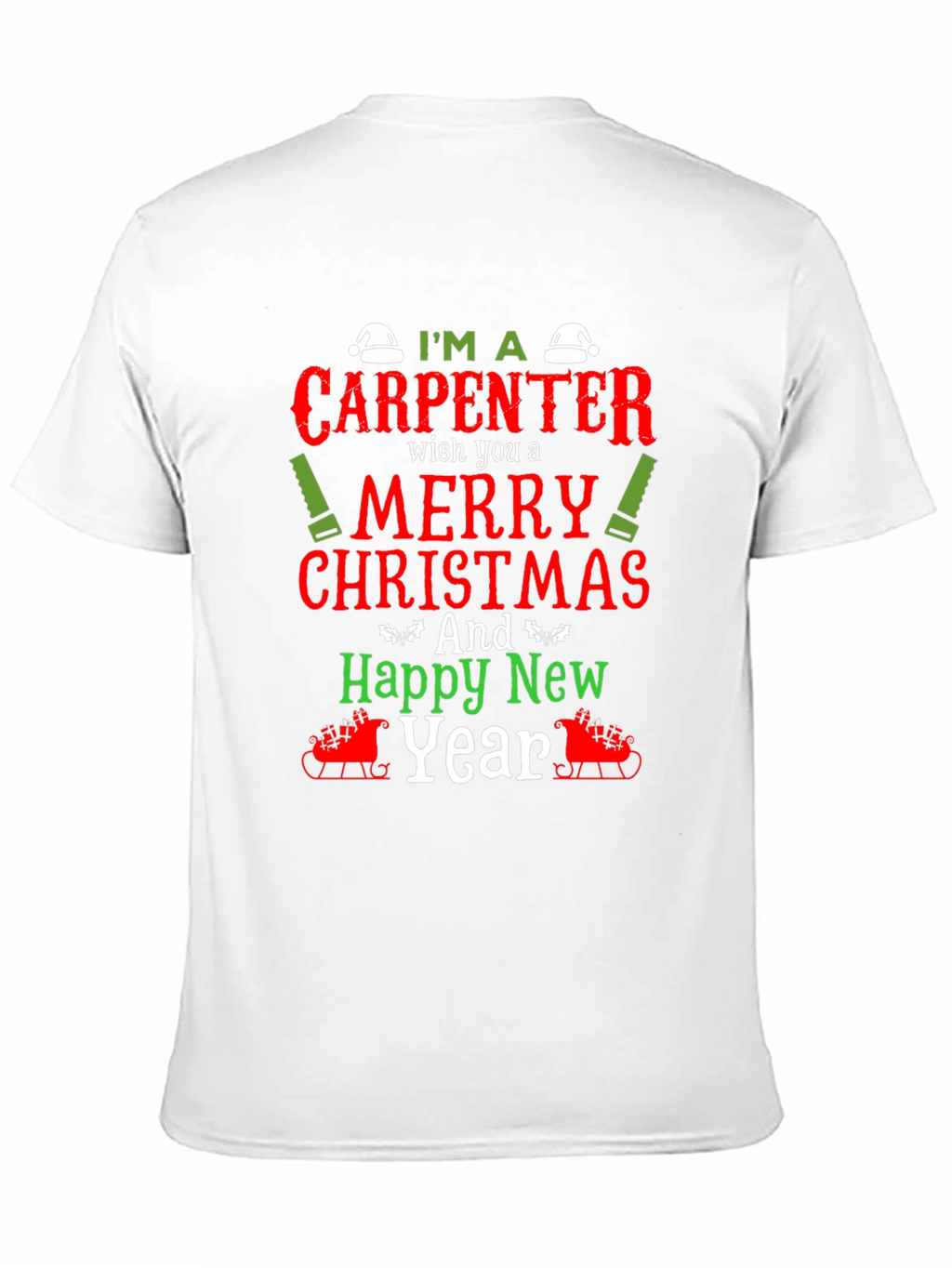 Carpenter Christmas Holiday Graphic Tee
